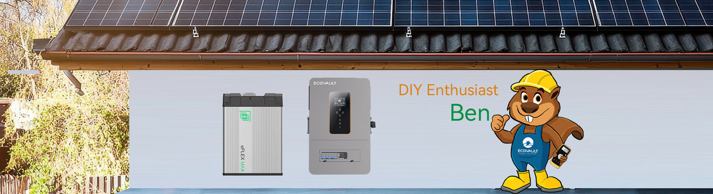 Join the handyman beaver Ben to DIY solar system with battery backup