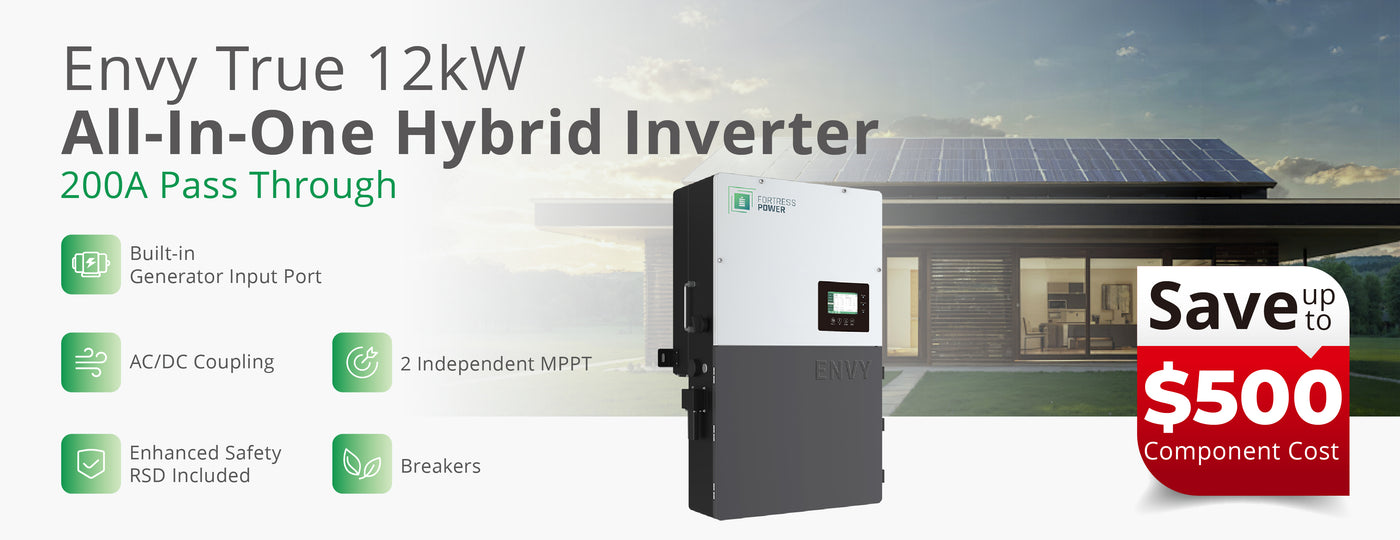 Fortress Power Envy True 12kW All-In-One On Grid Solar Inverter