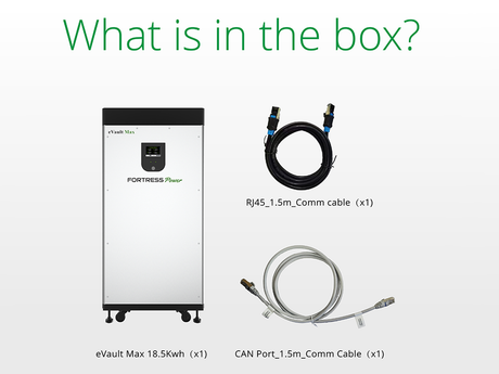 Fortress Power eVault Max 18.5kWh House Solar Battery Package