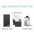 21.8kW solar panel installation for business, with Fortress 12kW inverter and eVault MAX 18.5kWh battery.
