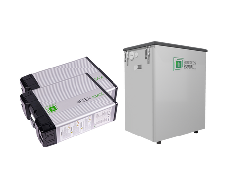2x Fortress eFlex 5.4kWh Batteries with DuraRack Mini Enclosure