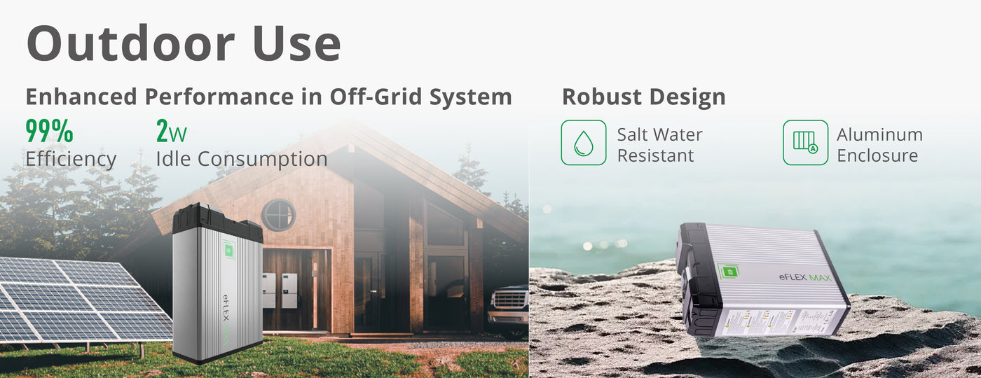 Fortress Power eFlex Max 5.4kWh Battery for Solar Off Grid with 2W Idle Consumption