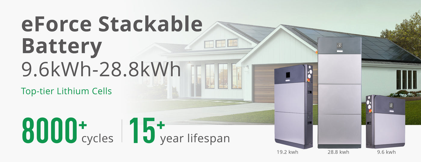 Fortress Power eForce 9.6kWh 48V Solar Battery with Top-tier Lithium Cell