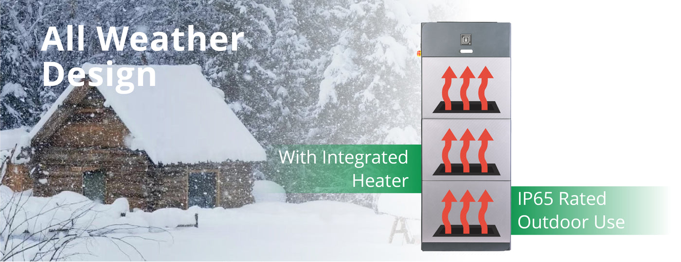 Fortress Power eForce 9.6kWh Home Energy Storage Battery Integrated Heater