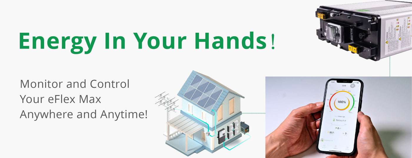 Fortress Power eFlex Max 5.4kWh Smart Solar Batteries, Monitor and Control Anywhere and Anytime